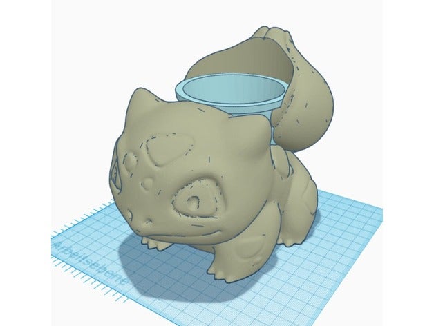 bisasam blumentopf 3D print model - Mito3D