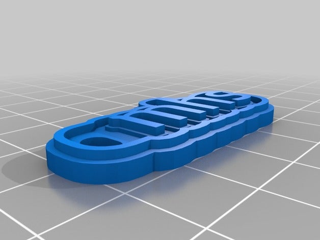 customizedkeychainmhs lowercase keychains 3D print model - Mito3D