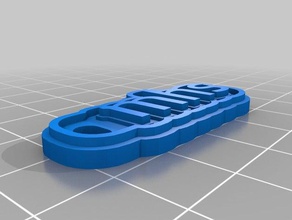 customizedkeychainmhs lowercase keychains 3d print model - Mito3D
