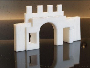 wishart arch dundee 3d printing blender brick historical history old remnants ruins scotland wall 3d print model - Mito3D
