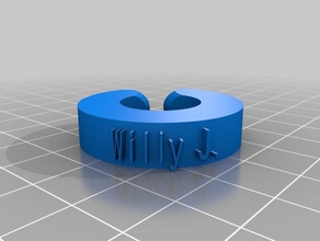 my customized text ring bracelet crown thing 3d print model - Mito3D