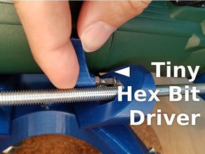 tiny hex bit-Treiber hand tools hex-bit-handle bit-Halter 3d print model - Mito3D