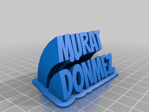 murat ab de la oficina personalizado 3d print model - Mito3D