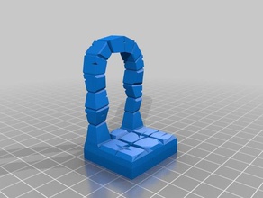 dnd dungeon offenen Tür - Spielzeug Spiel Zubehör Fliesen Umgebung 3d print model - Mito3D