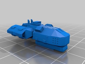 missile destroyer vehicles spaceship 3d print model - Mito3D