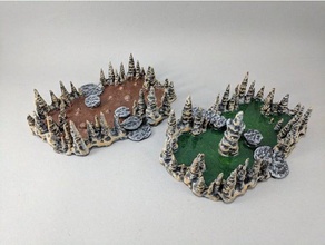 28mm cavern crossings toy game accessories 40k boardgame stalagmite dnd dungeons dragons fantasy gaming mud openforge pathfinder pool roleplaying scatter terrain tabletop wargaming warhammer 3d print model - Mito3D