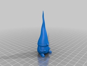 gnome piccola scala affettatrice fisso arte 3d print model - Mito3D