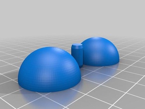 la mia sfera personalizzate metà modelli 3d print model - Mito3D