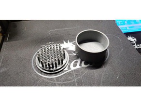 narguile folha de soco tampa tubo adaptador folyo cachimbo água narguilé shisha 3d print model - Mito3D