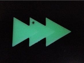 marvel quicksilver logotipo keychain chaveiros vingadores endgame rápido para a frente comics maximoff pietro triângulo triângulos x-men xmen 3d print model - Mito3D