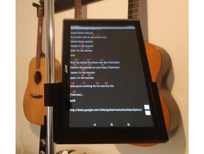 tablet de montagem do suporte microfone teleprompter 3d print model - Mito3D