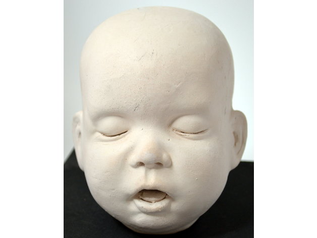 life size baby doll head people toys 3D print model - Mito3D