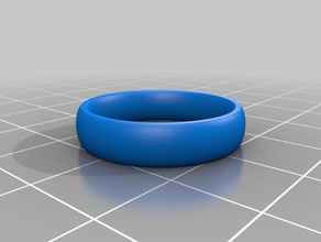 customized comfort fit ring-size 875 5mm 3d print model - Mito3D