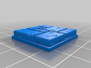 openforge 20 flagstone tiles revised 3d print model - Mito3D