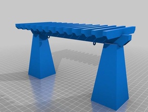pergola altalena del parco modello mobili panchina 3d print model - Mito3D