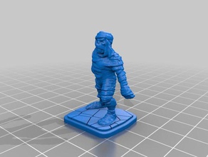 heroquest mummy new base toys games 3d print model - Mito3D