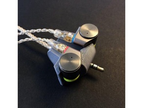 estaño de audio t2 headhpones maraña manager accesorios los auriculares soporte para organización rectángulo 3d print model - Mito3D