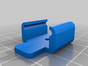 meine angepasste Gardinenstange clip - Ersatz Teile 3d print model - Mito3D
