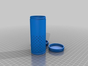 40x105 Rasierpinsel travel tube - Organisation angepasst 3d print model - Mito3D