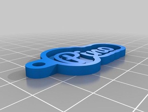 chiave di pino i portachiavi personalizzato 3d print model - Mito3D