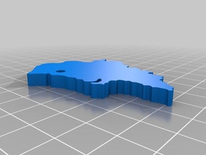 malaysia states map 3d printing 3d print model - Mito3D