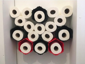 Aralık toilette tuvalet kağıdı depolama kartonpiyer ev 3d print model - Mito3D