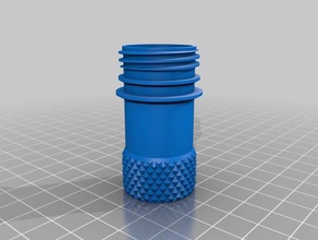 il mio personalizzate pet contenitore zigrinati impugnatura contenitori 3d print model - Mito3D