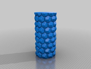 benim honeycomb vazo parametrik özelleştirilmiş dekor 3d print model - Mito3D
