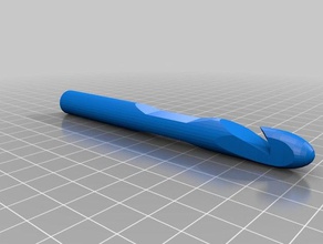 my customized parametric crochet hook 3d print model - Mito3D