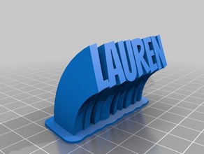 lauren office customized 3d print model - Mito3D