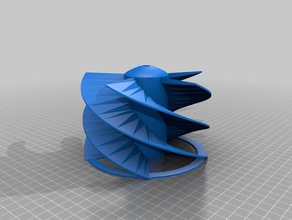 parafuso de arquimedes hidrelétrica hydroarc 3d impressão augger turbina água 3d print model - Mito3D