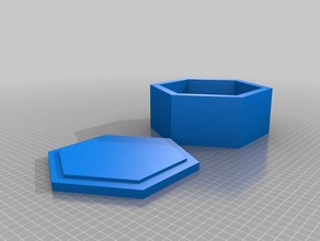 özelleştirilmiş parametrik poligonal benim kapaklı kutu kaplar 3d print model - Mito3D