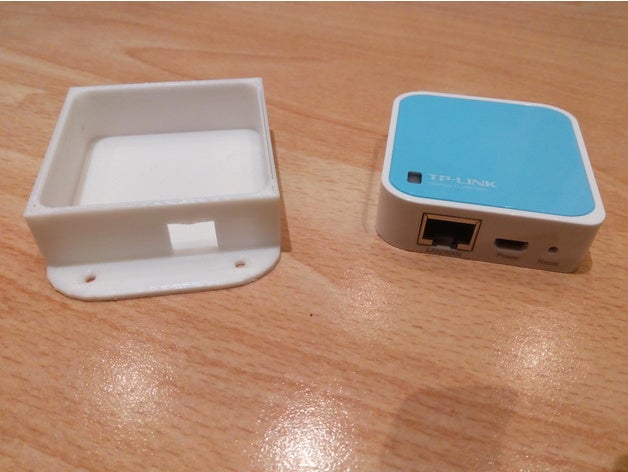 tp link wr702n wr802n de viaje router soporte montaje la electrónica punto acceso wifi 3D print model - Mito3D