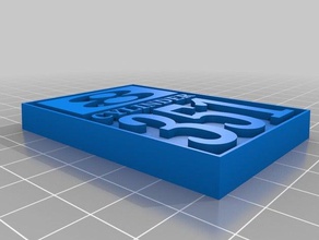 ford cortina v8 badge 351ci 3d printing 3d print model - Mito3D