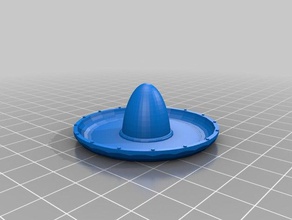 mini sombrero art de huevo gracioso 3d print model - Mito3D