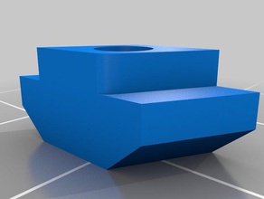 t-Mutter rhombus m3 einfügen 20x20 aluprofiles Teile alu-Profil 3d print model - Mito3D