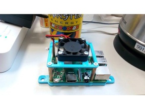 raspberry pi 3b montagem eletrônica 3 de rasperry rpi monte 3d print model - Mito3D