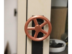 handwheel door handle diy electronics enclosure server cabinet rack 3d print model - Mito3D