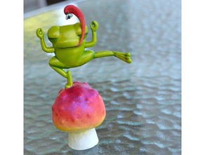 zen frog sculptures desk toy meditation 3d print model - Mito3D