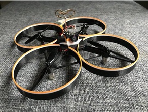 micro-n del fpv rc vehículos drone el racer micro quad mini quadcopter 3d print model - Mito3D