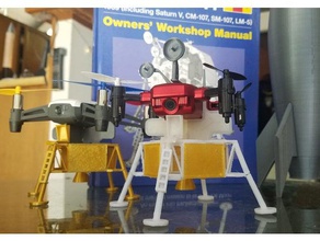 mini drone lem lunar excursion module el apolo 11 luna txd-g1 3d print model - Mito3D