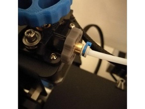ender 3 bowden acoplador botão mais fácil de filamentos contínuos mudança 3d a impressora acessórios 3d print model - Mito3D