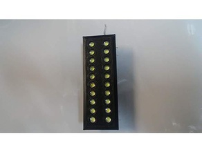 5mm-led-Halter-Anzeige mount 20 Kanäle busy light indicator Kanal-Anzeige mit der Messuhr Kennzeichen - leds led-Halter led-Licht die led-Beleuchtung led-Fassung Licht Beleuchtung Licht-Indikator 3d print model - Mito3D