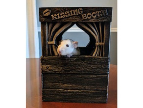 kiosque des baisers les animaux de compagnie animal gerbille le hamster maison chez la souris rat 3d print model - Mito3D