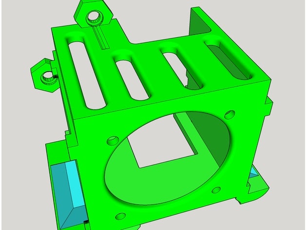 ender 3 air cap 3d printer accessories cr10 creality fan 3D print model - Mito3D