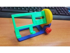 la célula de soporte engranaje gusano 3d print model - Mito3D