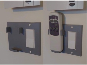 ligth plaka tavan fanı uzaktan tutucu anahtarı ev malzemeleri 3d print model - Mito3D