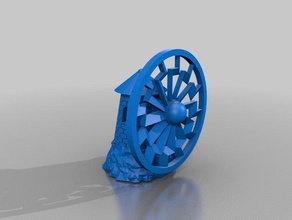 10 gulden windmill sunwheel gadgets 3d print model - Mito3D