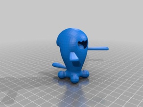 wobbuffett 3d baskı pokemon 3d print model - Mito3D