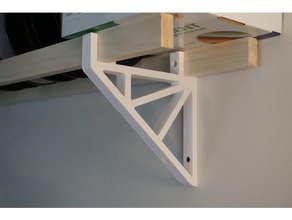 1x2 mensola staffa filamento scaffale 3d print model - Mito3D